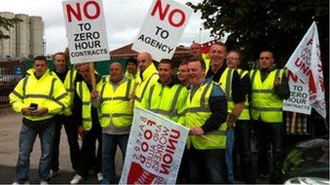 Hovis factory picket line