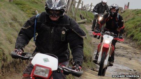 Peak District bikers