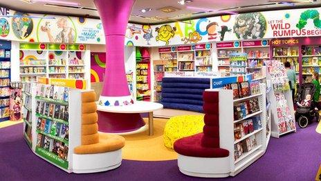 Children's section in Eason's