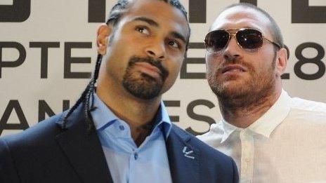 David Haye and Tyson Fury