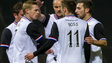 Billy McKay fired Inverness in front at Dens Park