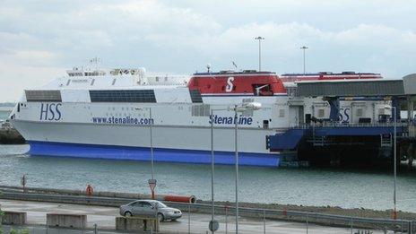 HSS Explorer at Holyhead Port