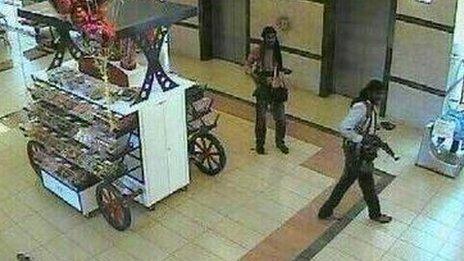 Attackers inside the Westgate mall