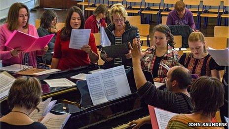 Blood and Chocolate rehearsals