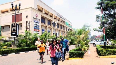 People running from the Westgate shopping centre on 21 September