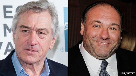 Robert De Niro and James Gandolfini