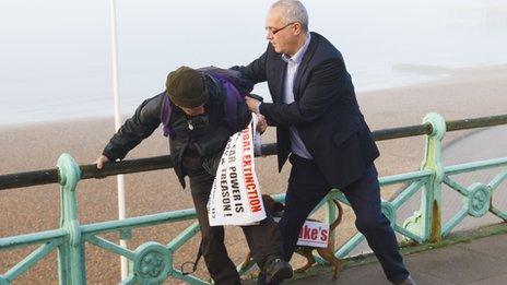 Iain Dale (right) with Stuart Holmes