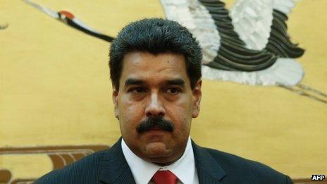 Nicolas Maduro during his visit to Beijing on 22 September, 2013