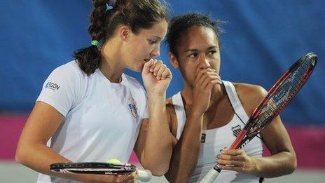 Laura Robson and Heather Watson