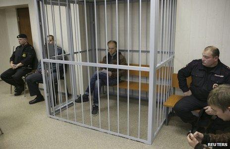 Denis Sinyakov in court in Murmansk, Russia, 26 September