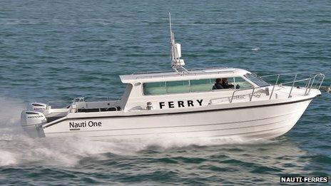 Nauti Ferry designer's mock-up