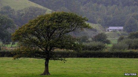 A rural house in Powys