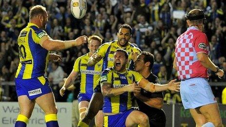 Warrington celebrate