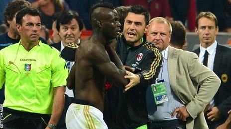 AC Milan's Mario Balotelli