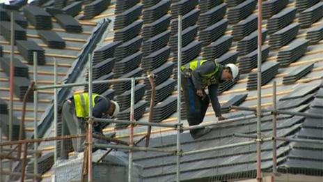 Work on building site in Aberdare