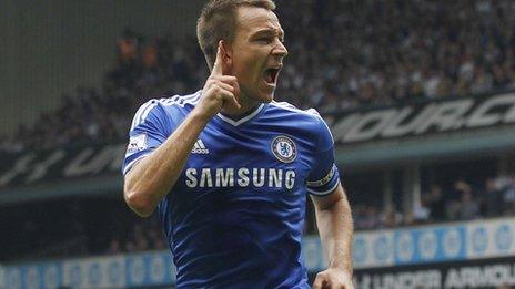 John Terry celebrates