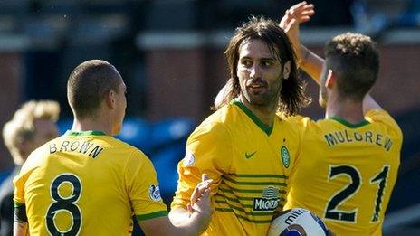 Scott Brown, Georgios Samaras and Charlie Mulgrew