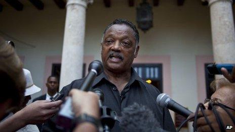 Rev Jesse Jackson in Cuba