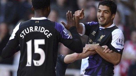 Daniel Sturridge and Luis Suarez