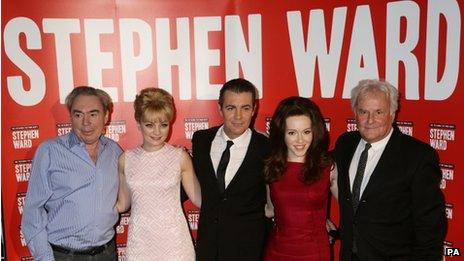 (Left to right) Andrew Lloyd Webber, Charlotte Blackledge, Alexander Hanson, Charlotte Spencer and Richard Eyre