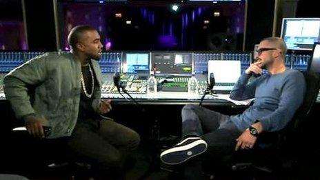 Kanye West and Zane Lowe