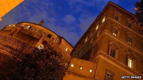 The headquarters of the Institute for Religious Works (IOR) the Vatican's bank