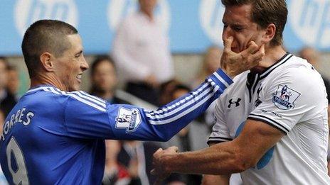 Fernando Torres (left) and Jan Vertonghen