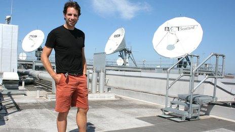 Mark Beaumont at BBC Scotland