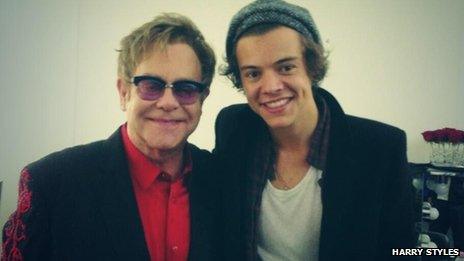 Elton John and Harry Styles