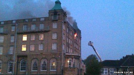 De Vere University Arms fire