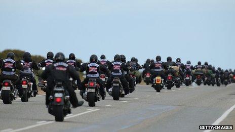 Rebels motorcycle club members (September 2013)