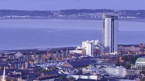 The 29-storey Meridian Tower block on the seafront is thriving