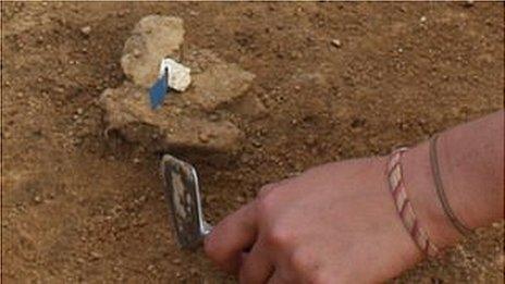 Archaeological dig at Les Varines, in St Saviour, Jersey