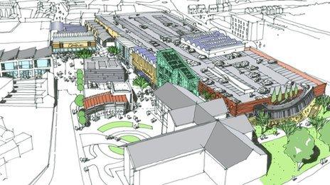 Artist's impression of new-look centre