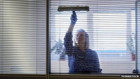 Cleaning offices