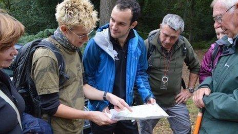 Steve Fisher (second from left) and Lawrence Shaw (third)