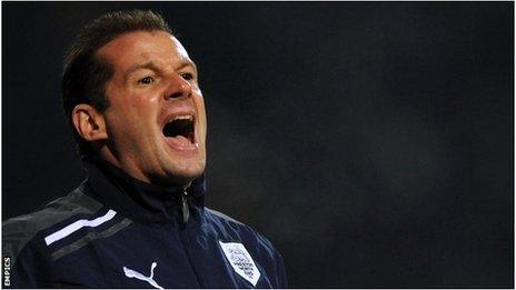 Graham Westley barks orders