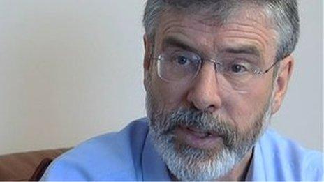 Gerry Adams testified at his younger brother's first trial