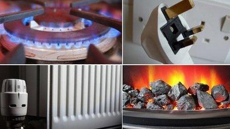 Gas ring, plug socket, radiator, electric fire