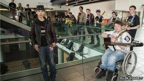 Young musicians at the Colston Hall