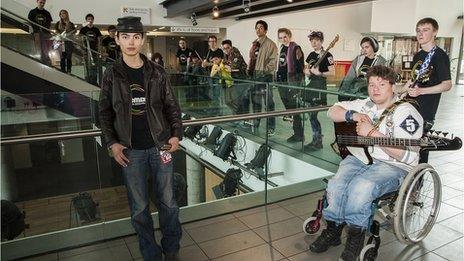 Young musicians at the Colston Hall