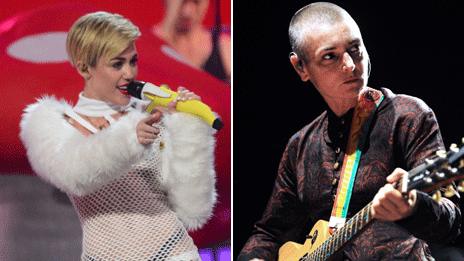 Miley Cyrus, Sinead O'Connor