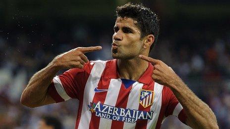 Atletico Madrid's Diego Costa