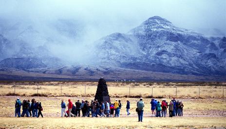 Trinity monument, New Mexico - site of the first atomic bomb explosion