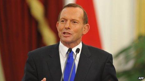 Tony Abbott, in file image from 30 September 2013