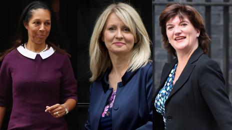 Helen Grant, Esther McVey and Nicky Morgan (left to right)