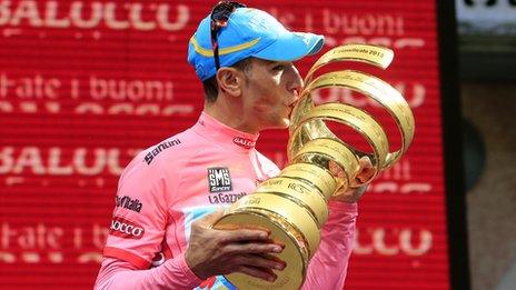 Defending Giro d'Italia champion Vincenzo Nibali