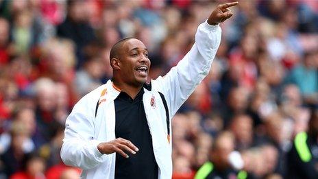 Blackpool manager Paul Ince