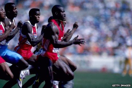 Men's gold 100m race