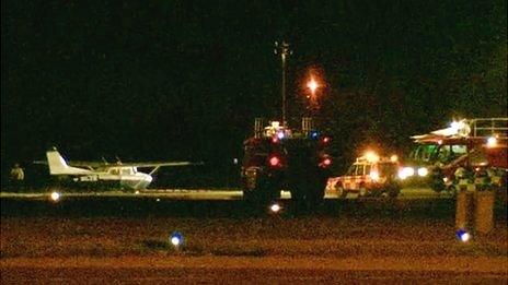 Plane at Humberside Airport